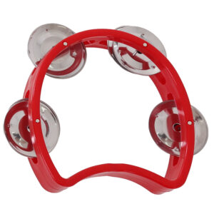 Pandeiro Meia Lua Infantil Vermelho