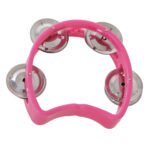 Pandeiro Meia Lua Infantil Rosa
