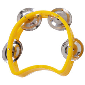 Pandeiro Meia Lua Infantil Amarelo